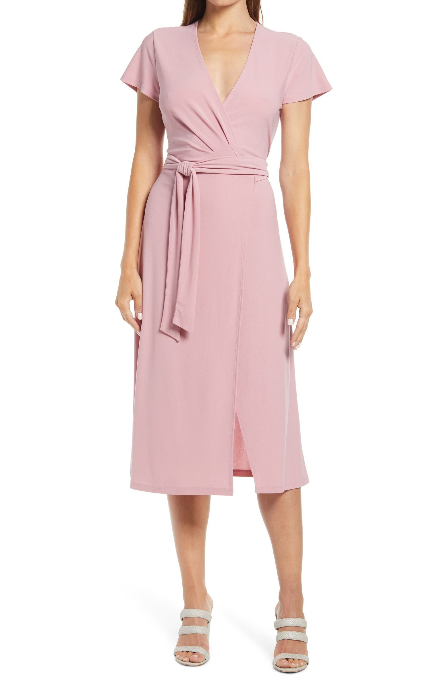 Crossover Short Sleeve Wrap Dress | Nordstrom