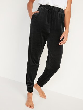 High-Waisted Luxe Velvet Jogger Sweatpants for Women | Old Navy (US)