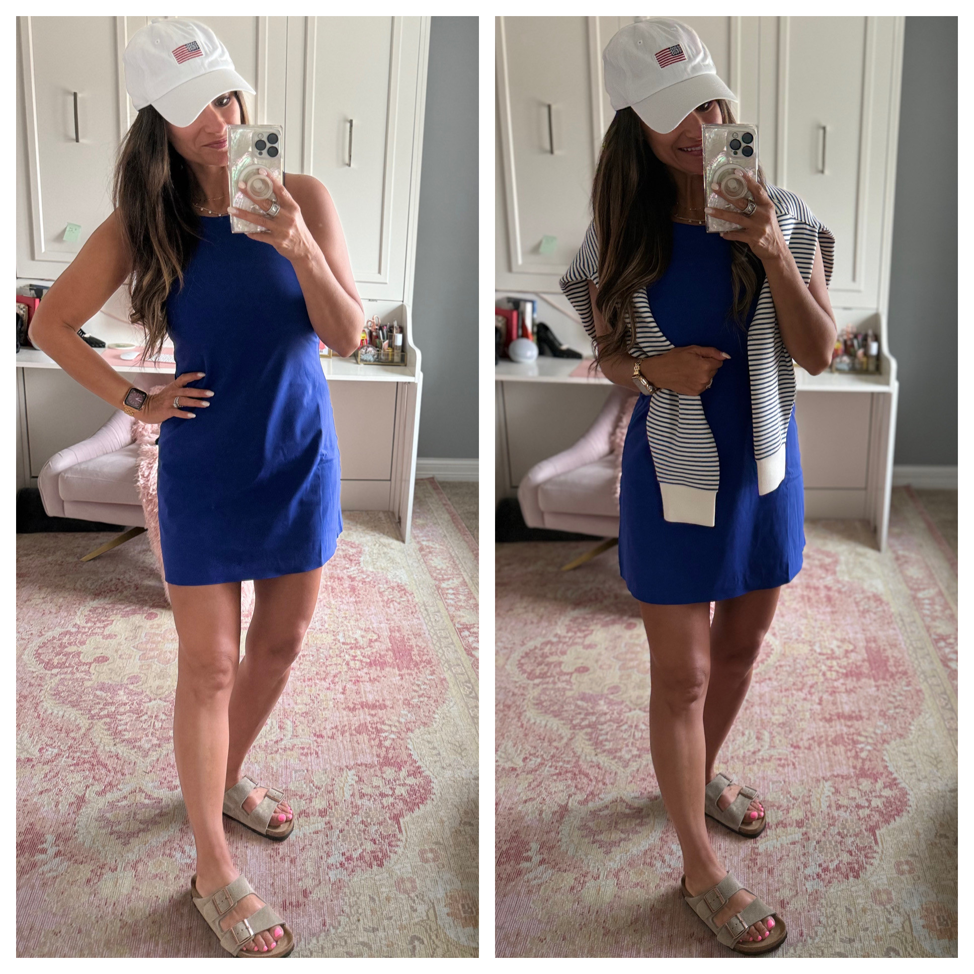 Athletic look for the 4th of July - patriotic, workout dress 

 #LTKOver40 #LTKFindsUnder100 #LTKStyleTip