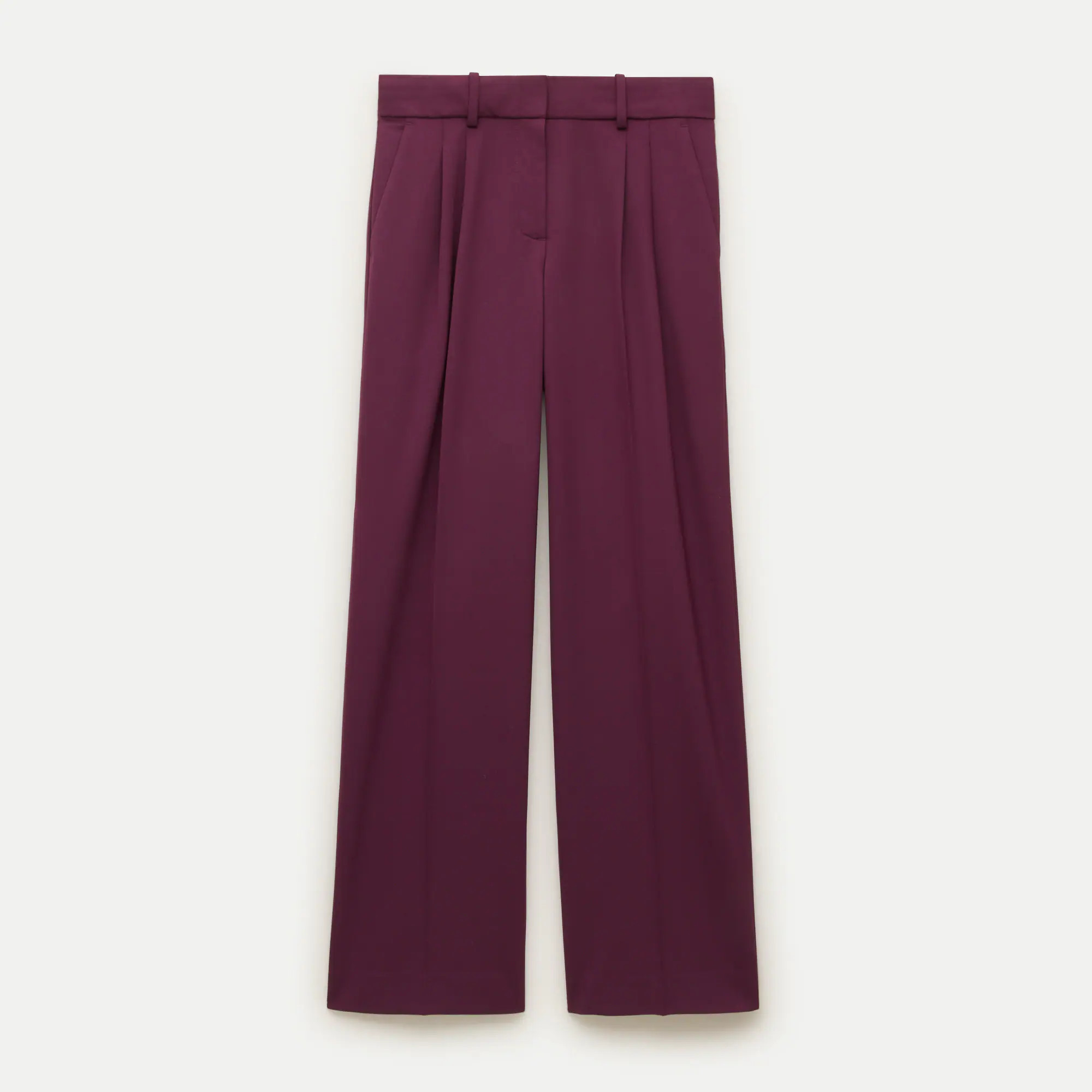 Petite low-rise pleated pant in wool blend | J. Crew US