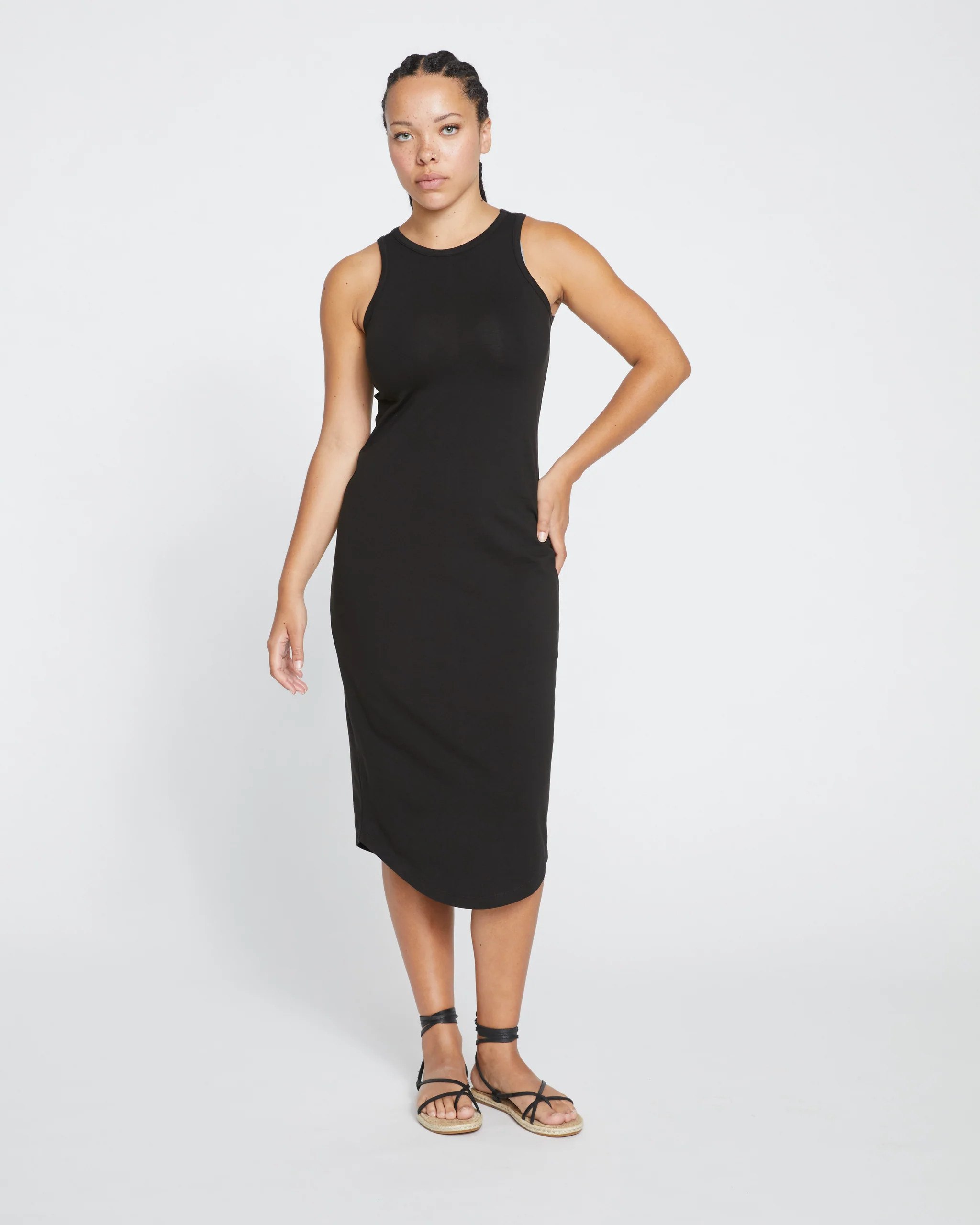 Cai High Neck Tank Dress
   Black | Universal Standard