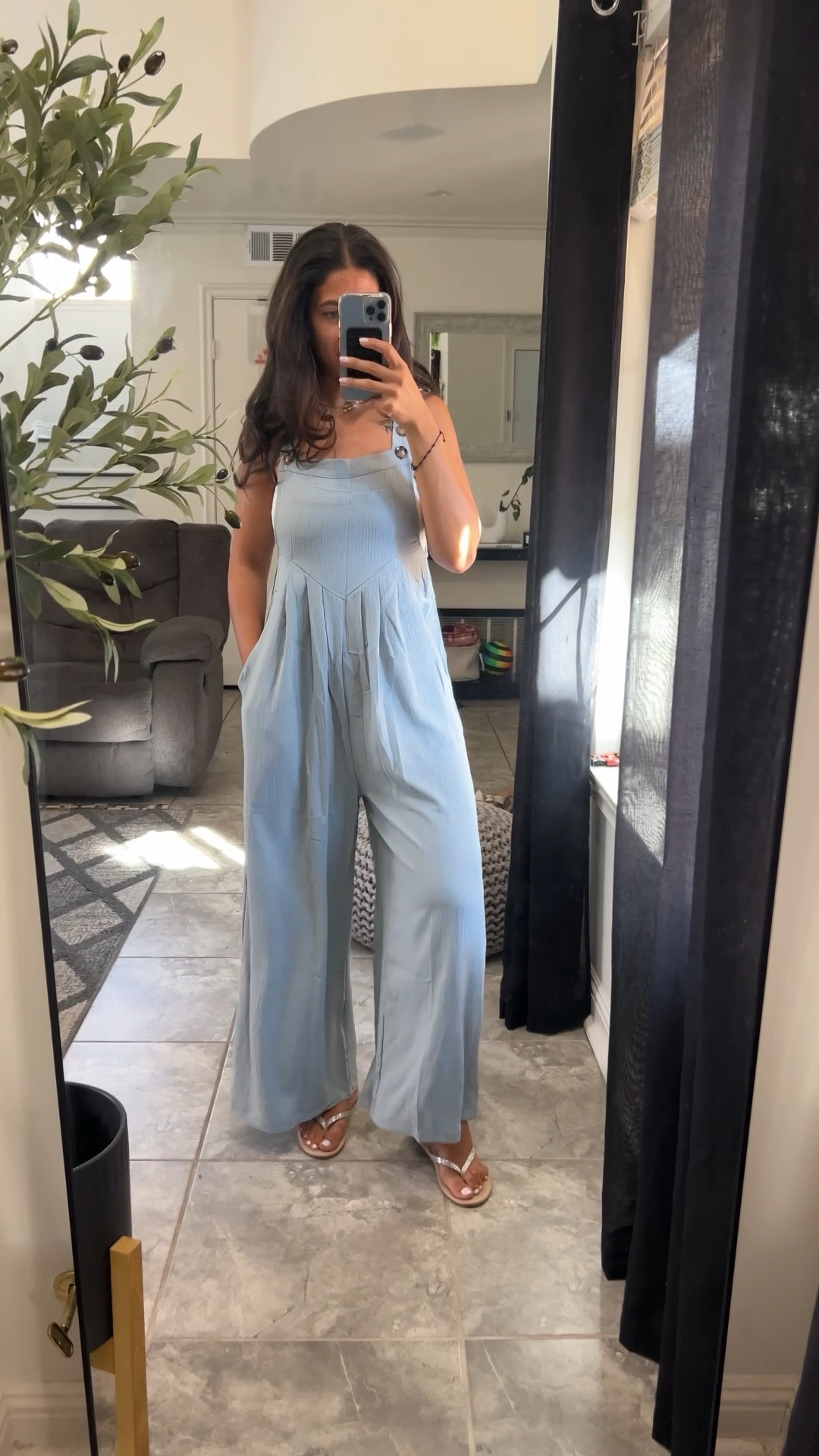 Stop it right now! What a cute jumpsuit. Easy to throw on for summer. Super lightweight and flowy. It’s only $22 right now. 

#LTKFindsUnder50 #LTKStyleTip #LTKSaleAlert