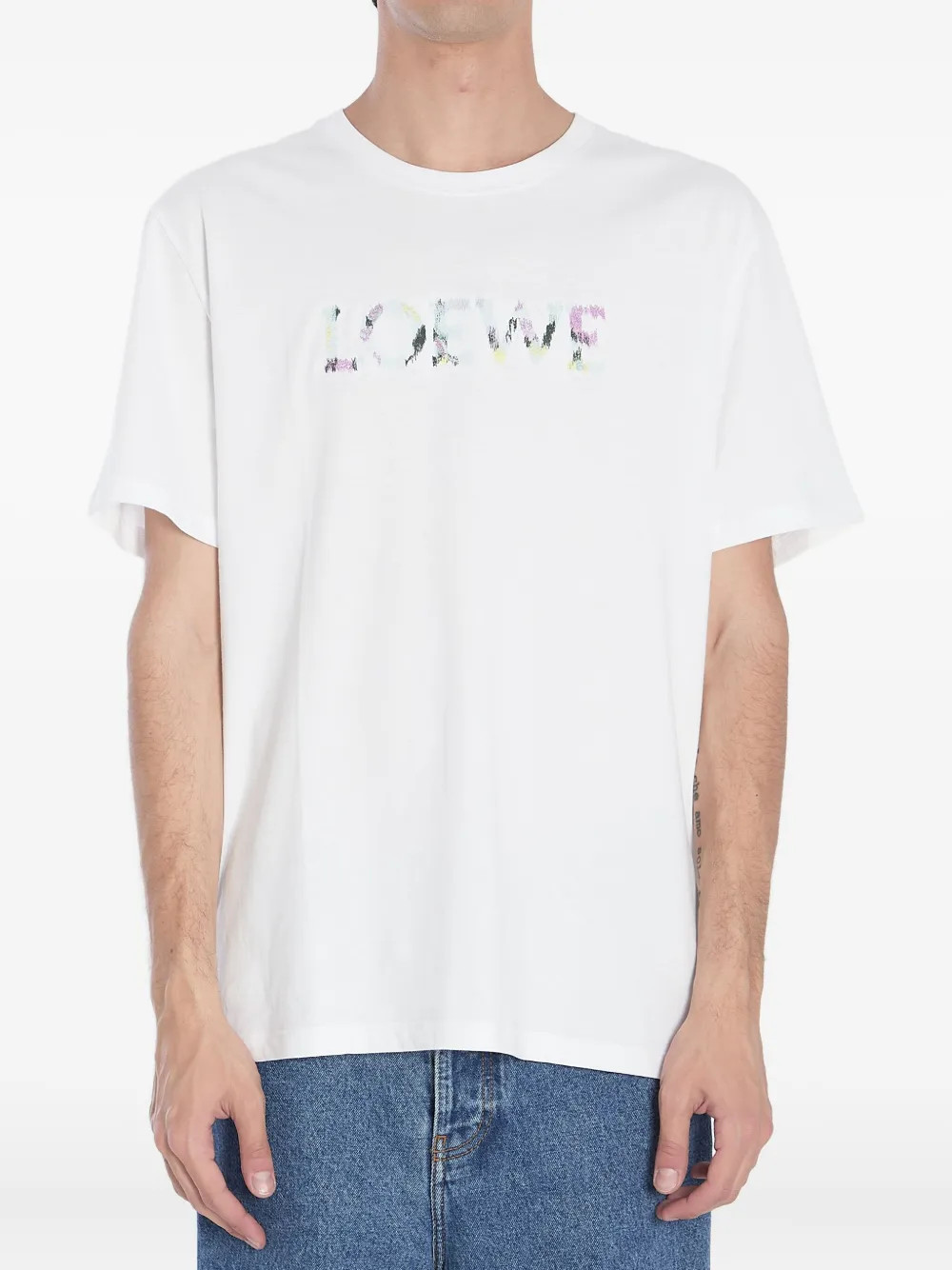 LOEWE Logo Crew Neck T-shirt | FARFETCH | Farfetch Global