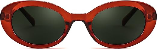 FEISEDY Women Men Oval Cateye Sunglasses Retro Small 90s Sun Glasses B4128 | Amazon (US)