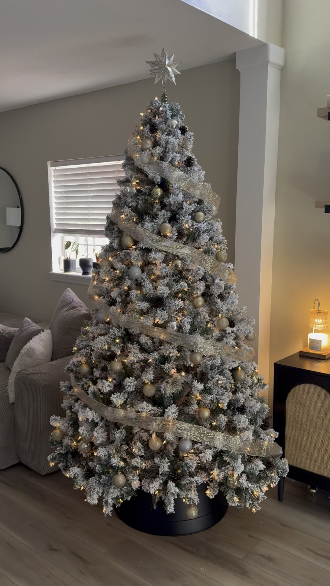 The prefect flocked Christmas tree from Amazon! 🌲 ❄️

#LTKHoliday #LTKFamily #LTKHome