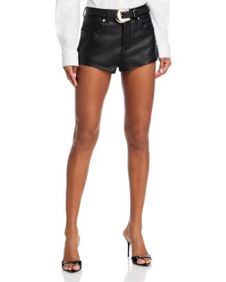 BLANKNYC Faux Leather High Rise Shorts   | Bloomingdale's Women | Bloomingdale's (US)
