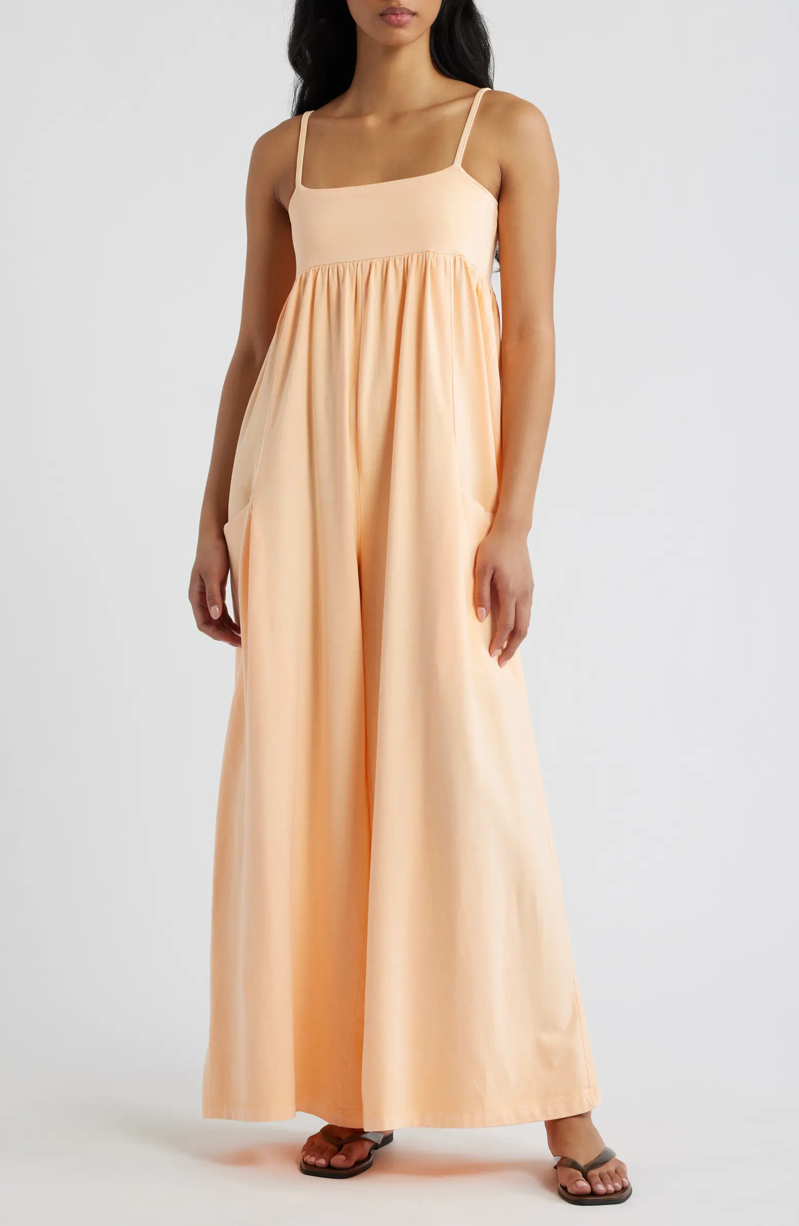 FP Movement Hot Shot Strappy Stretch Cotton Jumpsuit | Nordstrom