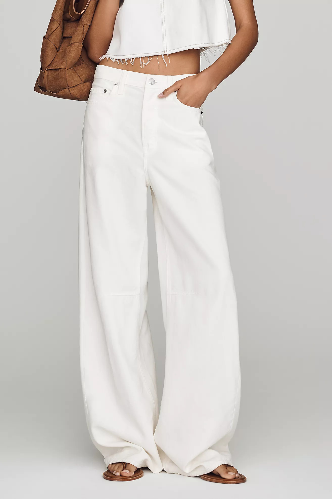 Pistola Sydney High-Rise Bow Pants | Anthropologie (US)