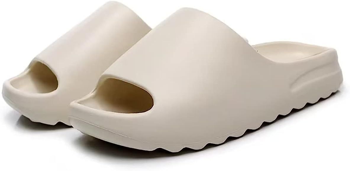 Unisex Pillow Slides Slippers for Women and Men,Cloud Slippers Lightweight Spa Open Toe Shower Sanda | Amazon (US)