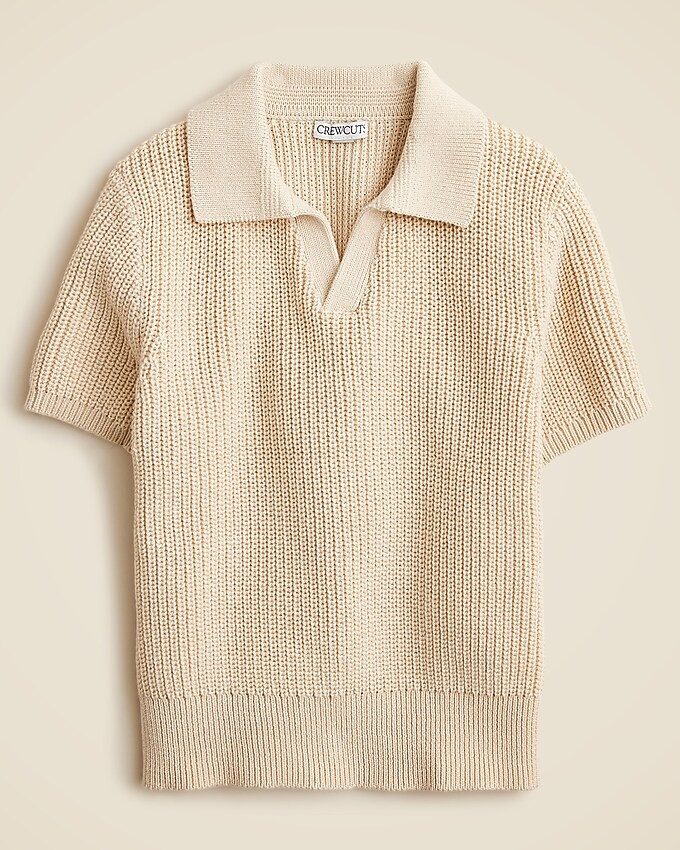 Kids' short-sleeve johnny-collar sweater-polo | J. Crew US