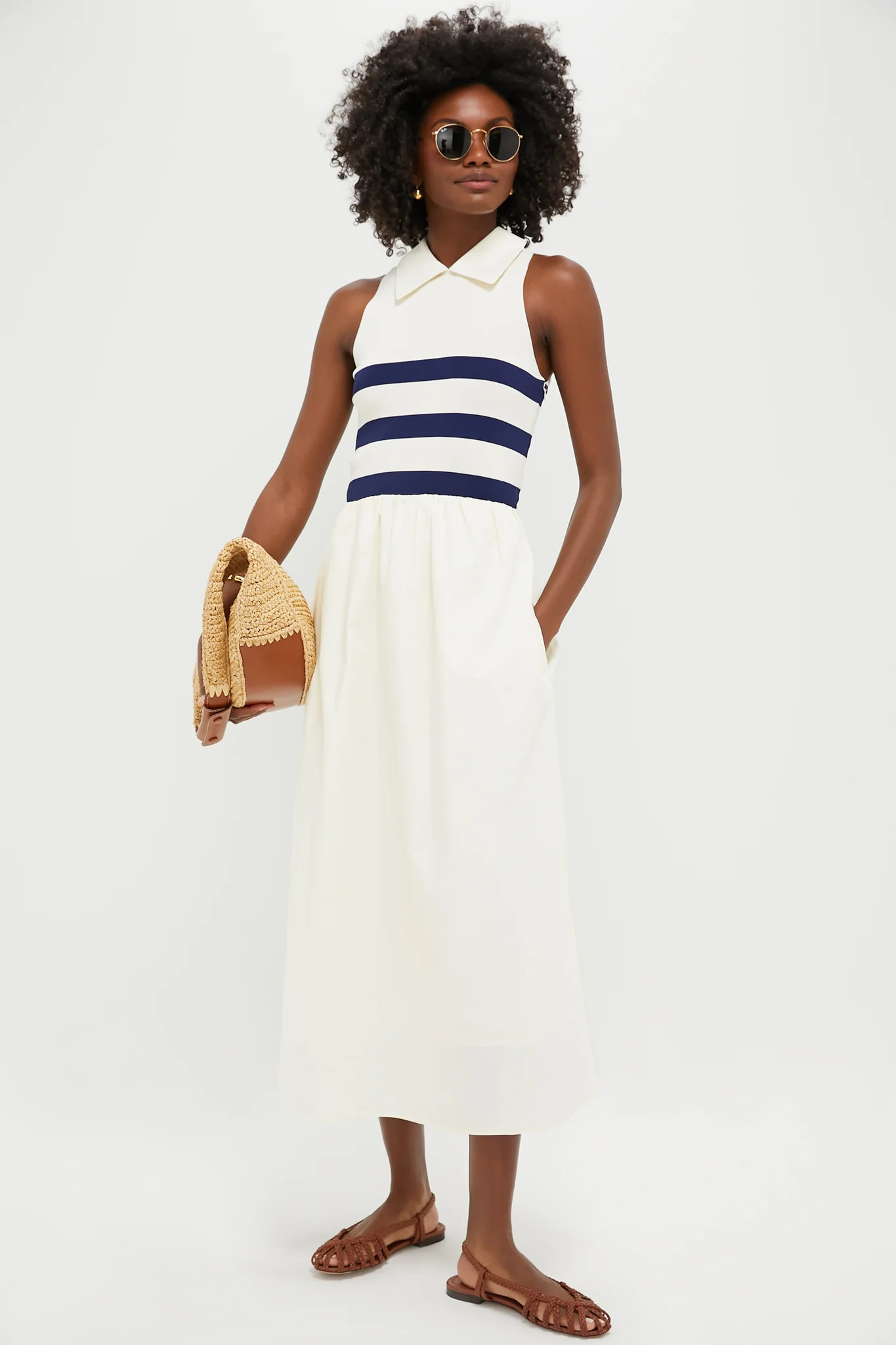 Chocolate Stripe Marina Dress | Tuckernuck (US)