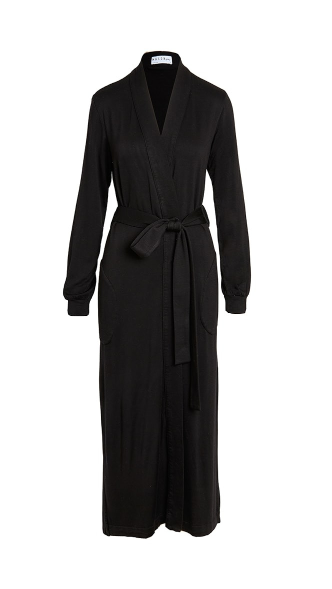 Mason Grey Banded Long Robe | SHOPBOP | Shopbop