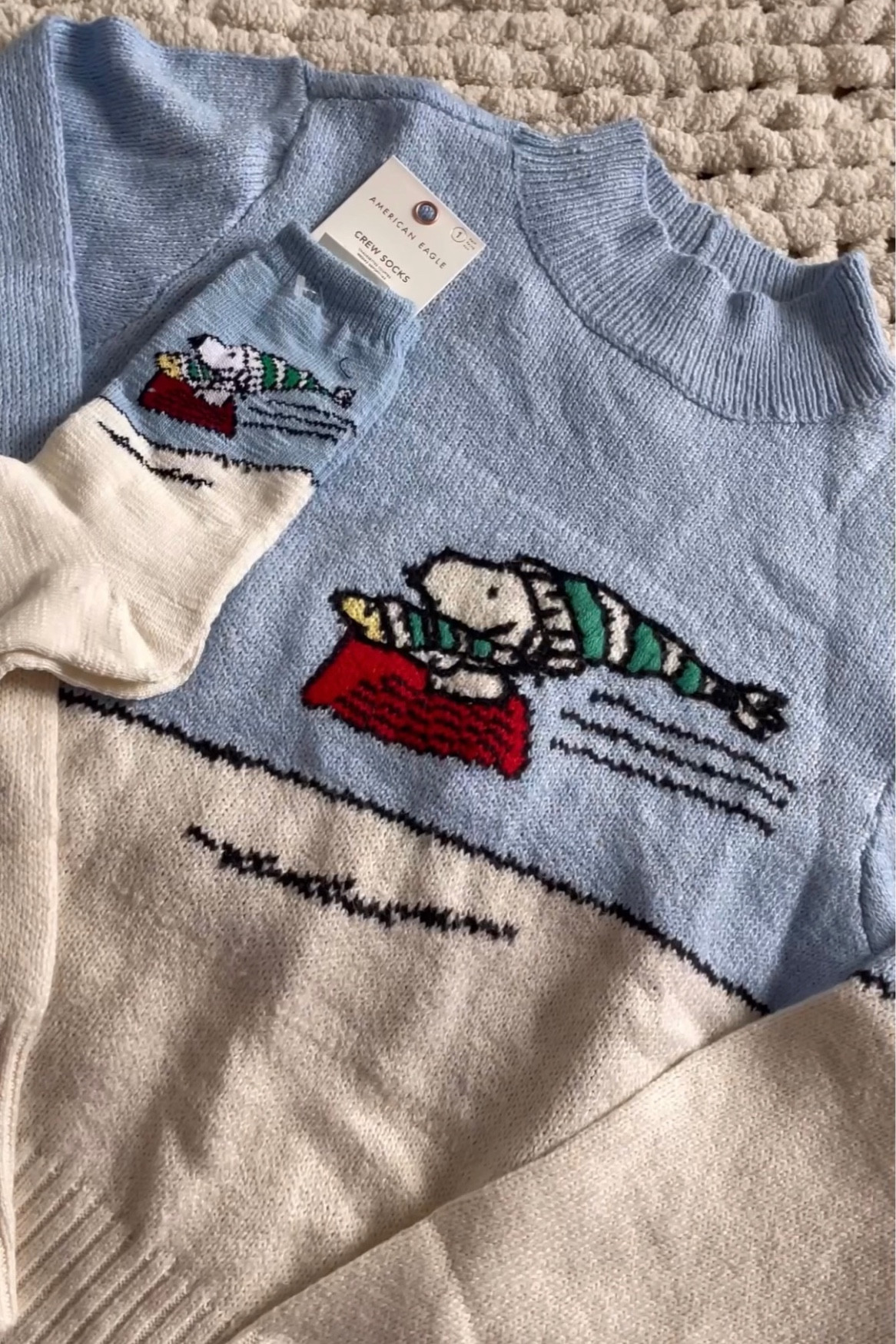 cutest snoopy sweater and sock set at american eagle!!!!!

#LTKHoliday #LTKSeasonal #LTKunder50