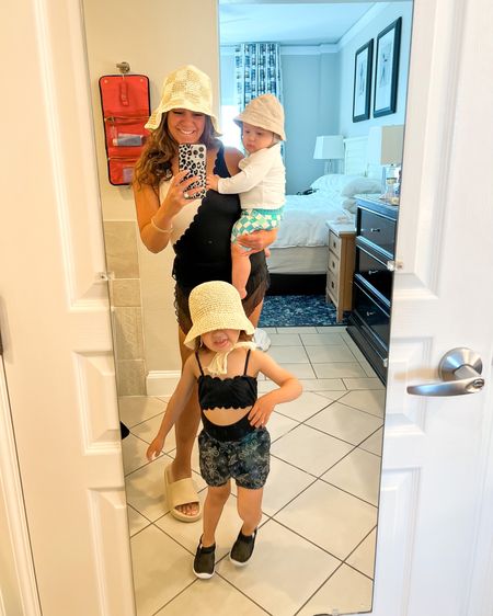 Mommy and me scallop edge swimsuits, both from Amazon! 

One piece swimsuit. Amazon finds. Amazon swimsuit. Beach vacation. Family matching. Matching family. toddler swimsuit. Family swimsuits. Travel look. Bucket hat. 

#LTKtravel #LTKswim #LTKfamily