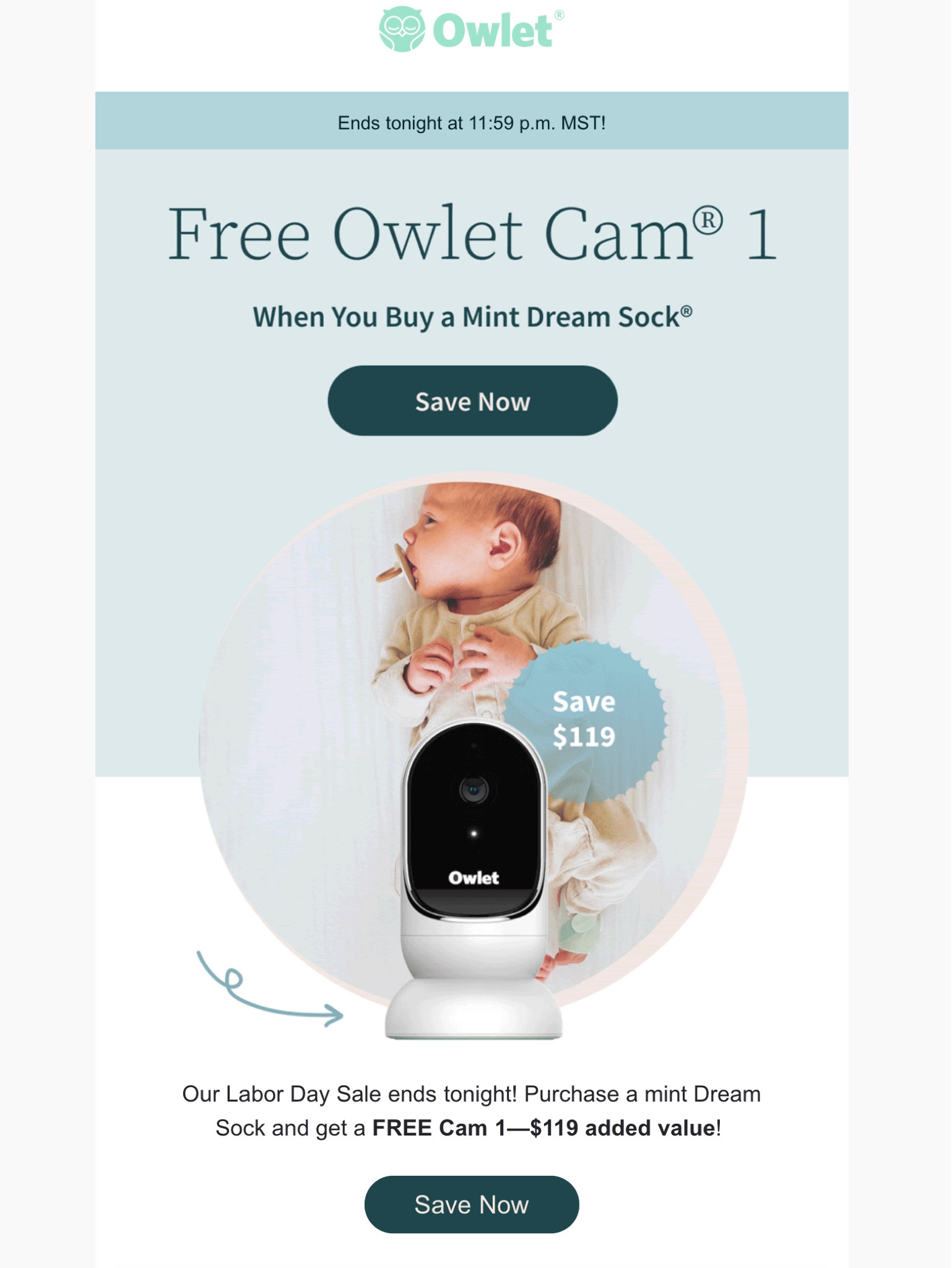 Free owlet hot sale baby monitor