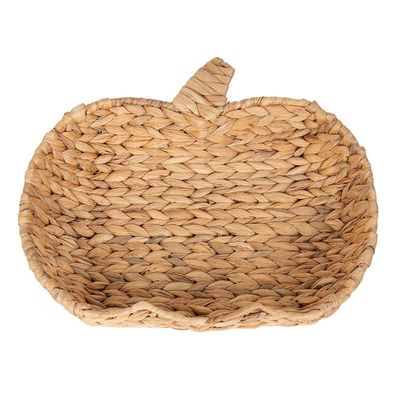 Water Hyacinth Pumpkin Tray, 15" | At Home