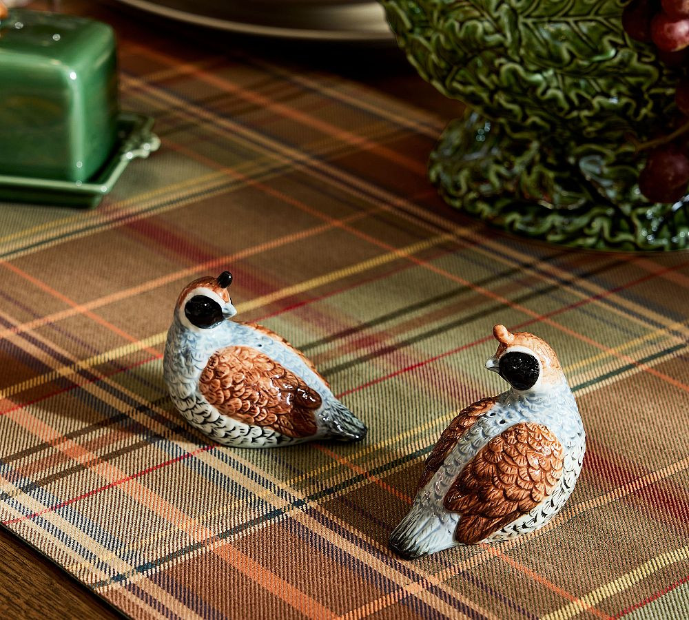 Fantastical Forest Stoneware Quail Salt & Pepper Shakers - Set of 2 | Pottery Barn (US)