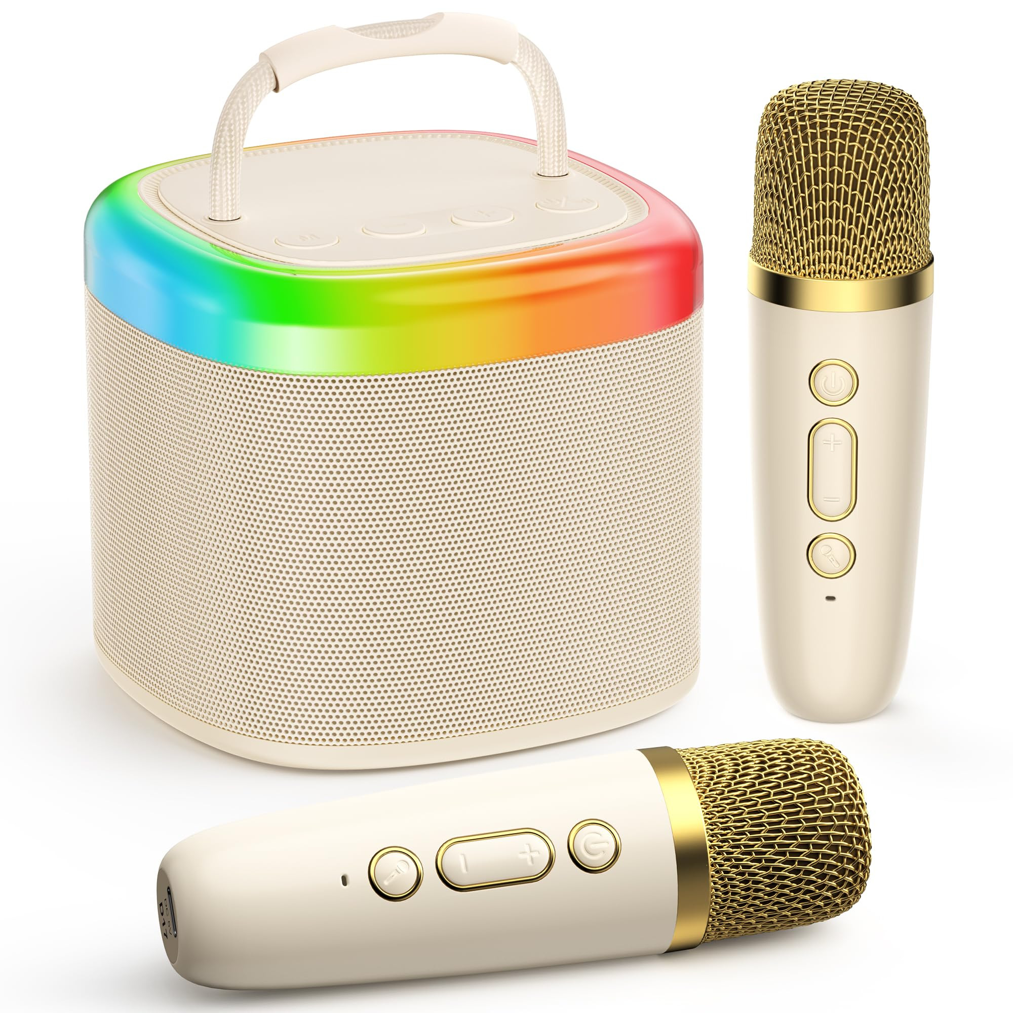 JYX Mini Karaoke Machine for Kids, Portable Bluetooth Karaoke Speaker with 2 Wireless Microphones... | Amazon (UK)