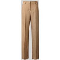Mango Stoffhose mit Bügelfalten Modell 'NATALIE' in Camel, Größe 40 | Peek & Cloppenburg* Düsseldorf DE