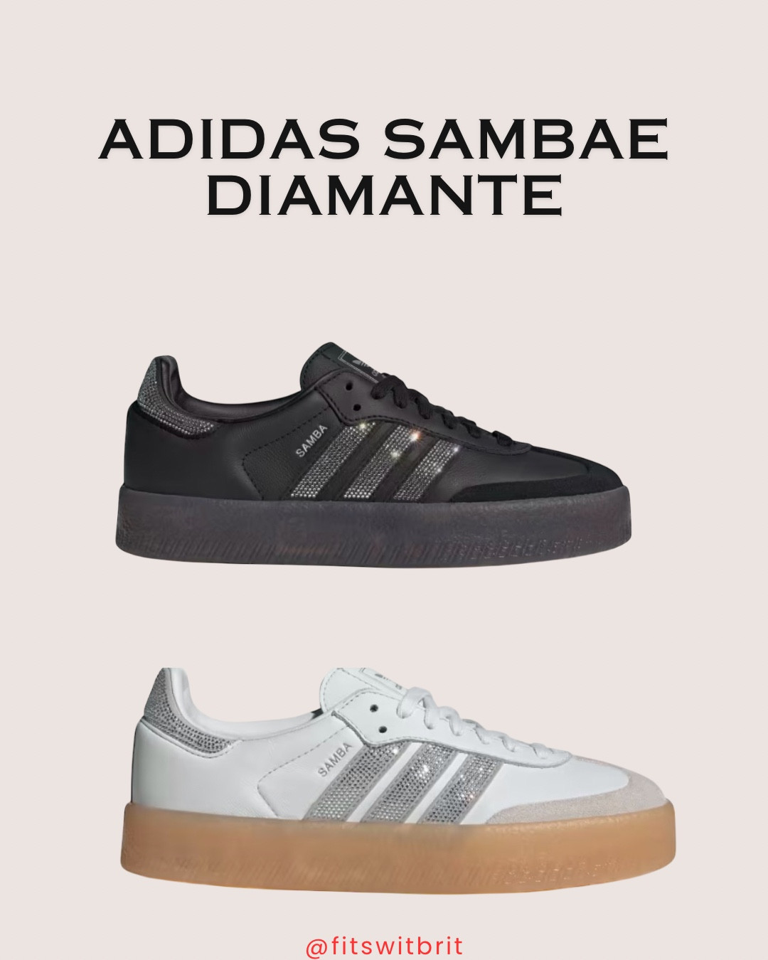 Adidas Sambae Diamanté. 

Adidas Sambae rhinestone  

#LTKHoliday #LTKGiftGuide #LTKootd