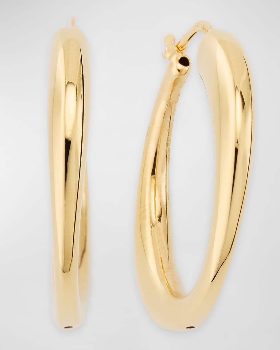 Lisa Nik Golden Dreams 18K Yellow Gold Crescent Hoop Earrings | Neiman Marcus