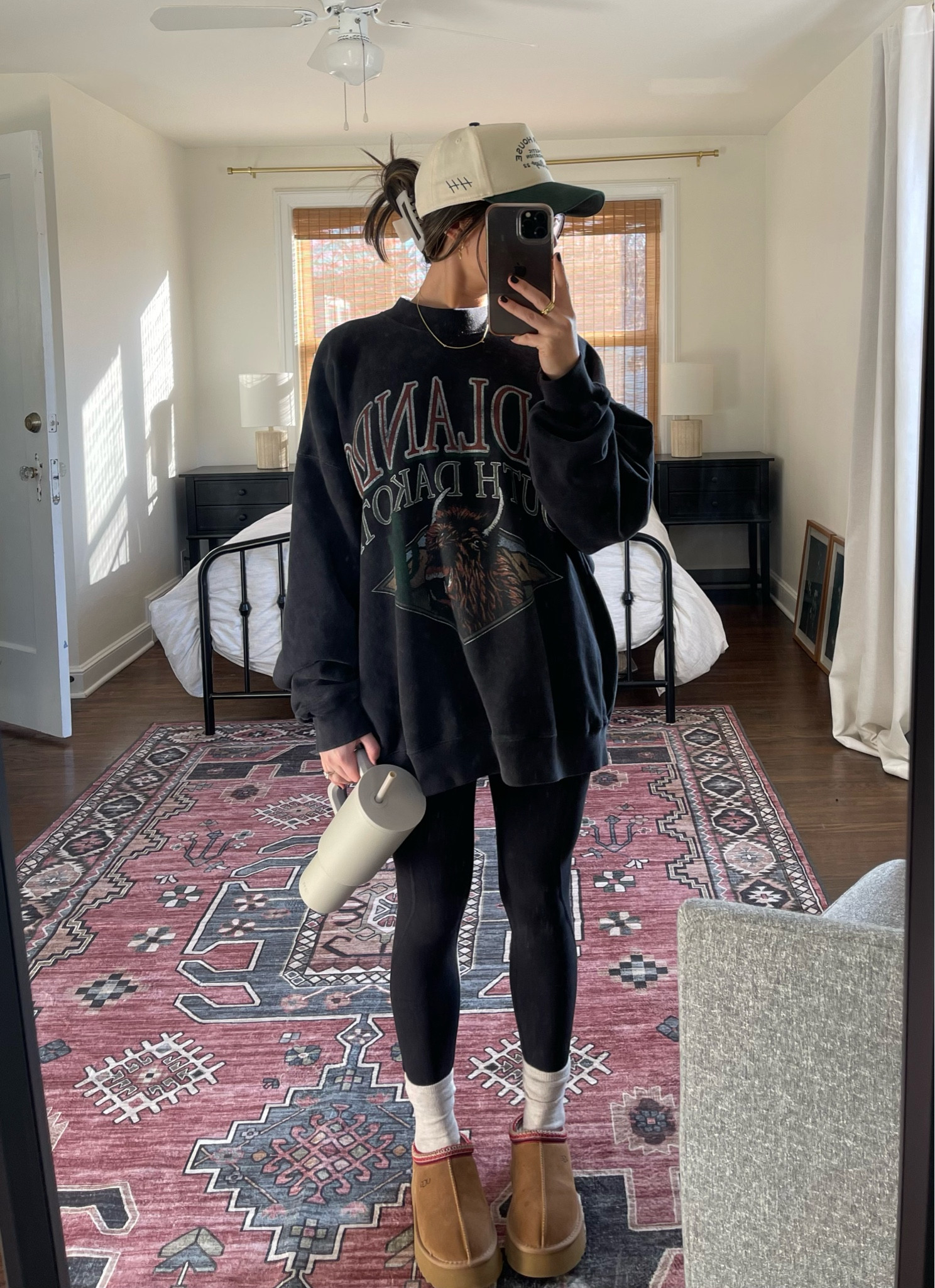 Mondays off >> 

- Hat is Huega House
- Crew is A&F - no longer selling this one (☹️) but have many other designs! 
- Uggs are dupes off DHG!
- 40oz tumbler from target or amazon 

#LTKMostLoved #LTKstyletip