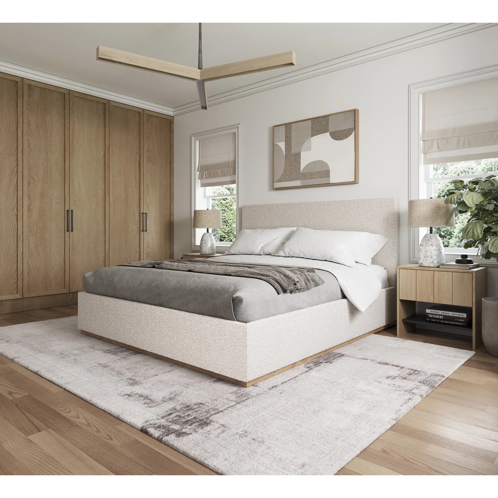 Monaco Upholstered Bed with Soft Corners, Edvards | Wayfair North America