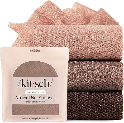 Kitsch African Net Sponge – Exfoliating Body Scrubber for Cleansing & Gentle Daily Exfoliation ... | Amazon (CA)