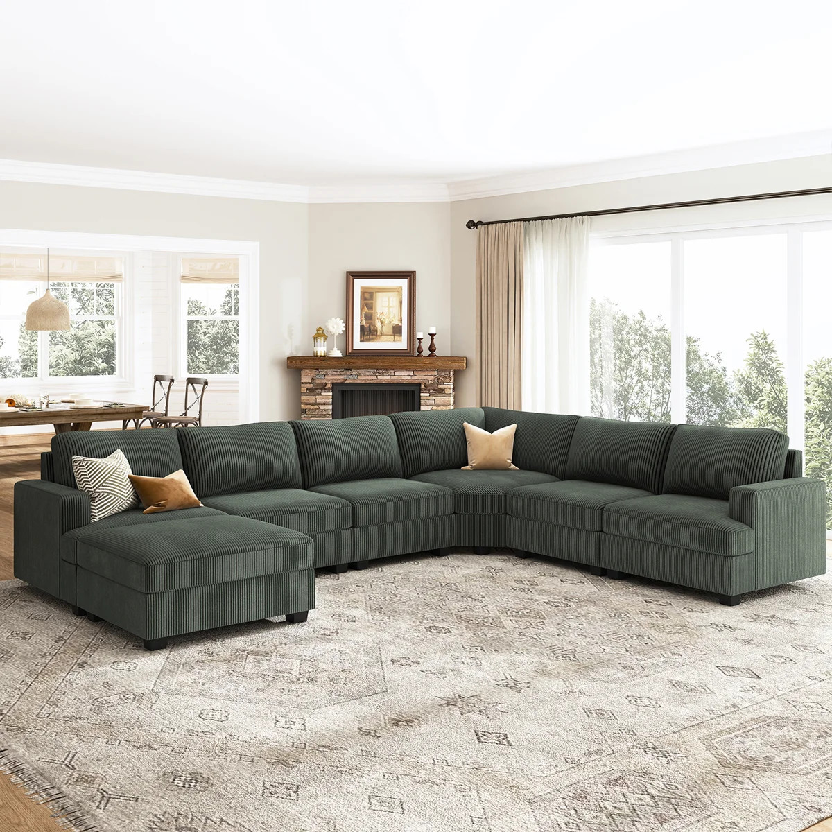 Anureet Maureece U-Shaped Upholstered Sectional Modular Sofa | Wayfair North America