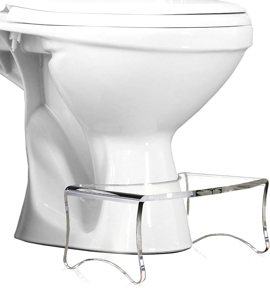 STAUBER Best Clear Waterfall Acrylic Potty Stool - Squatting Toilet Stool | Amazon (US)