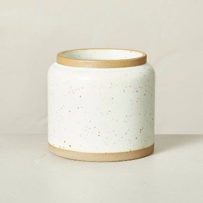 Birch & Amber Speckled Ceramic Candle Cream - Hearth & Hand™ with Magnolia | Target