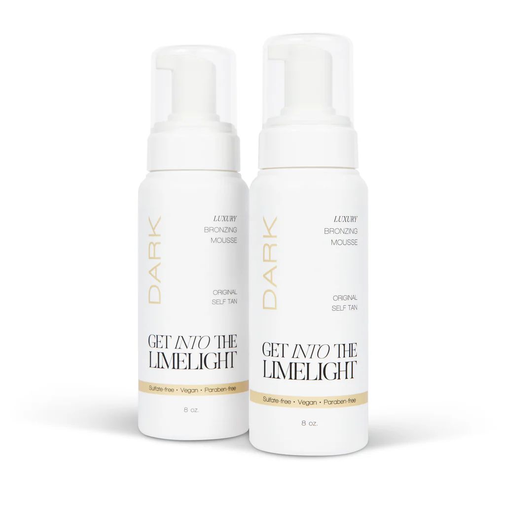 Twin Pack: Dark Sunless Tanning Mousse | Get Into The Limelight