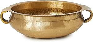 Serene Spaces Living Gold Brass Handmade Hammered Metal Decorative Bowl– Perfect as Home Decor ... | Amazon (US)
