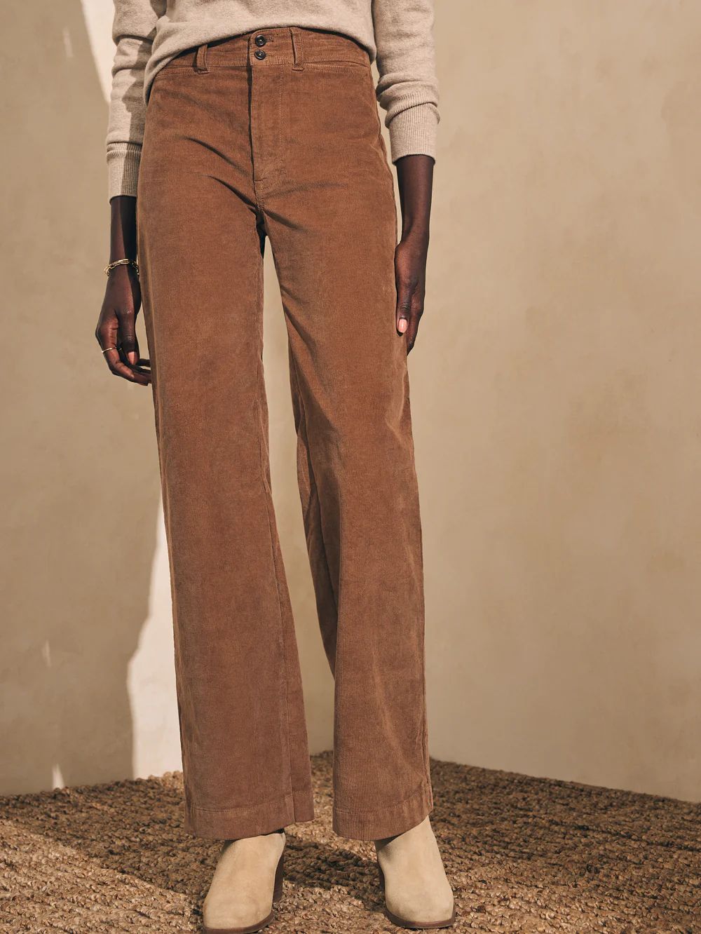 Stretch Cord Wide Leg Pant | Faherty