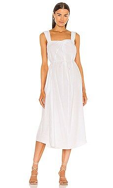 Vince Poet Strap Knot Front Dress in Optic White from Revolve.com | Revolve Clothing (Global)