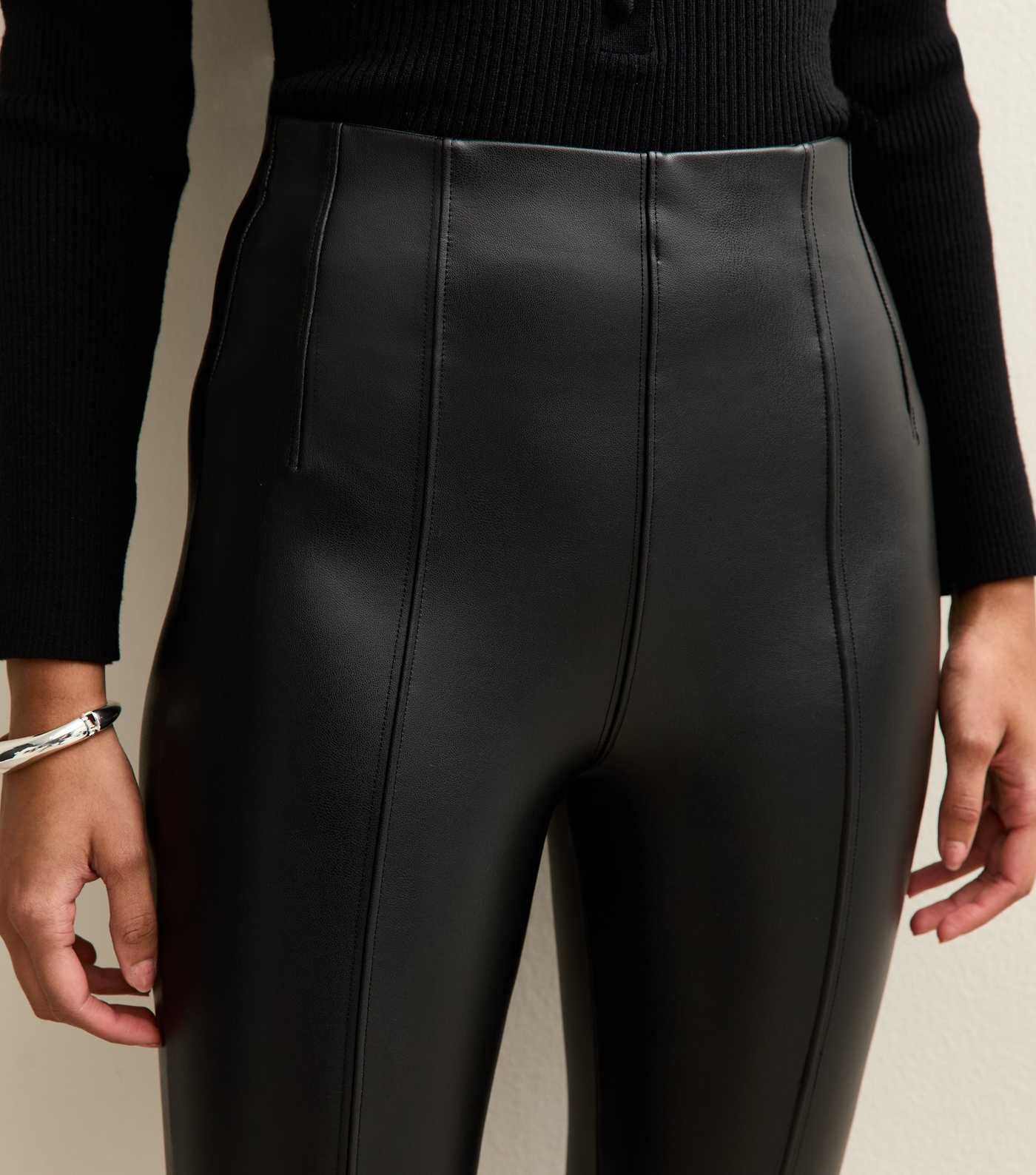 Black Faux Leather High Waisted Leggings | New Look | New Look (UK)