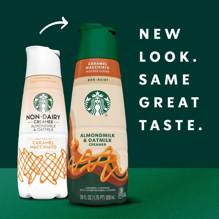 Starbucks Non-Dairy Caramel Flavored Coffee Creamer, Almondmilk and Oatmilk Coffee Creamer, Inspi... | Walmart (US)