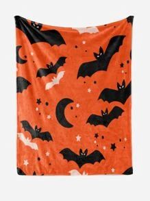 1pc Halloween Bat Pattern Blanket
   SKU: sh2207153471120976      
          (21 Reviews)
       ... | SHEIN