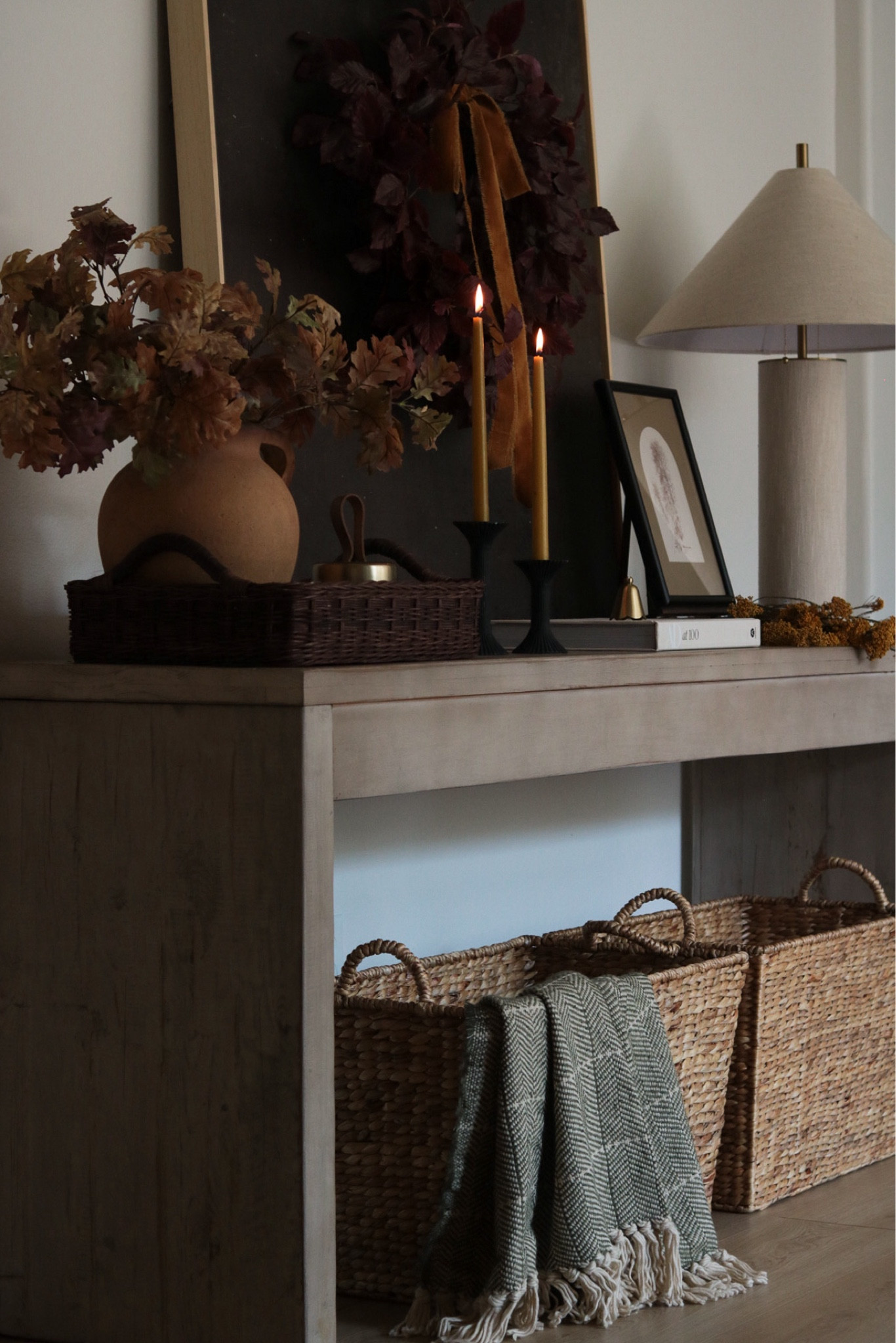 Fall Console Styling with my Favorites from Target! 

Hearth and Hand Fall, Studio McGee Fall, Fall Decor, Fall Stems, Rustic Vase, Target Finds, Target Decor, Console Styling, Candles, Velvet Ribbon, Fall Throw, Console Table, Basket, Abstract Art, Collection Prints

#LTKSeasonal #LTKHome #LTKFindsUnder50