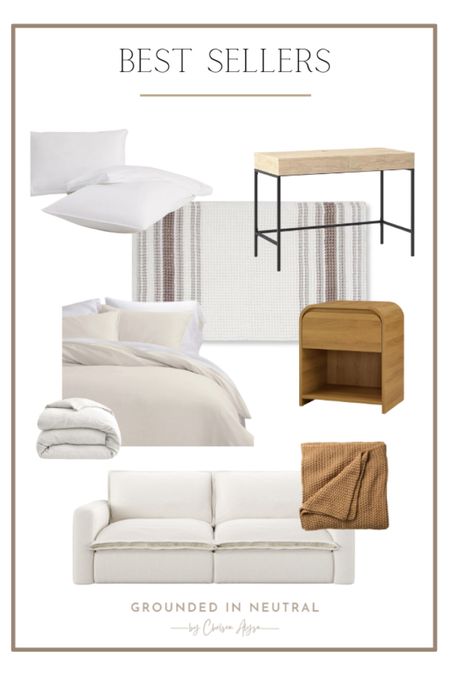 Best Sellers are here! I love the warm, cozy vibes these items bring into a room. With this Chunky Knit Bed Blanket and Heavyweight Linen Blend Bedding, your space will feel so comfortable! Add in this Light Honey Nightstand and Memory Foam Rug for an even cozier atmosphere. 

#LTKHome #LTKStyleTip