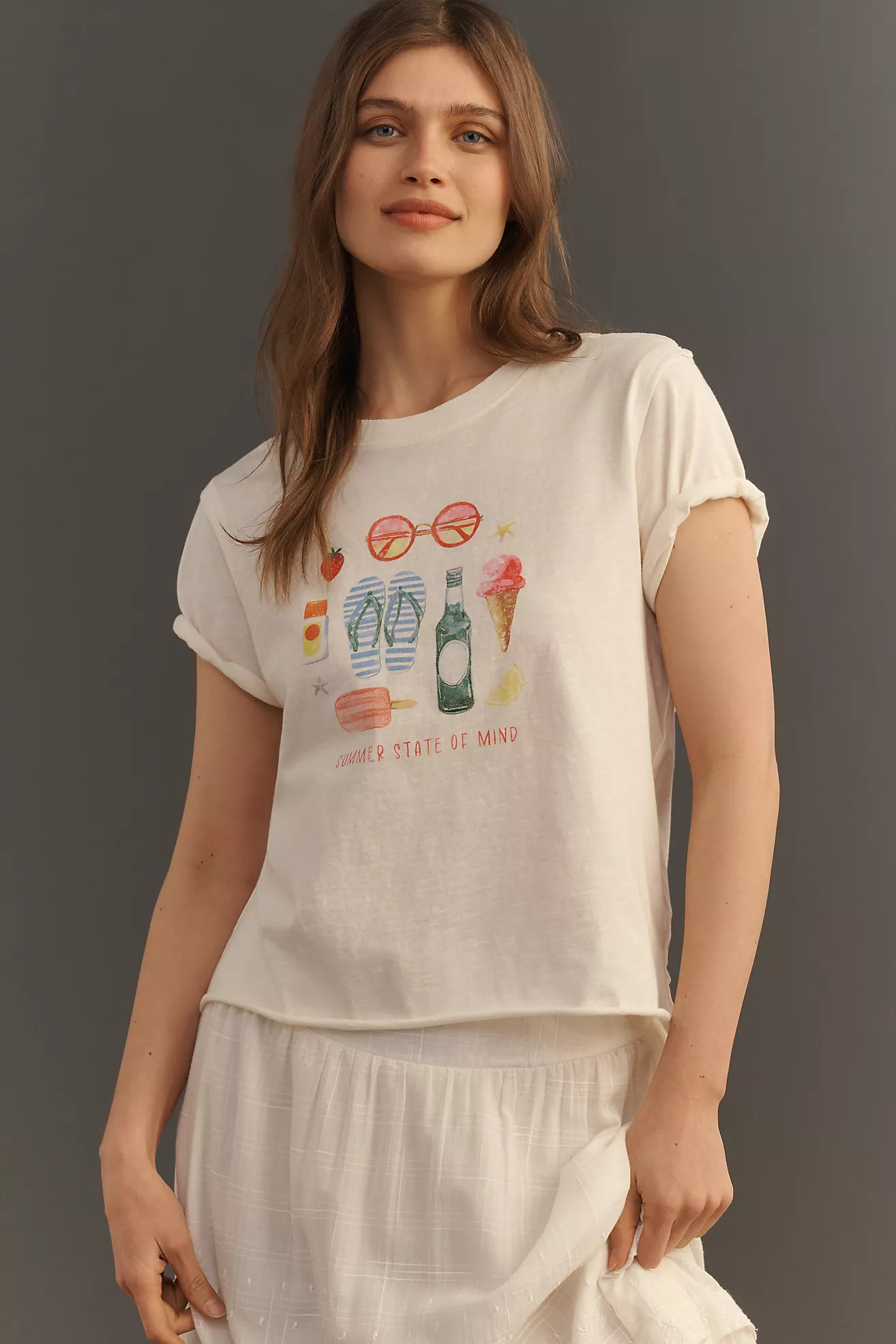 The Caitlin Boxy Tee by Maeve | Anthropologie (US)