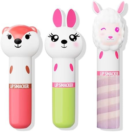 Lip Smacker Lippy Pals 3 Pack Lip Kit- Unicorn/Panda/Kitten Foxy Apple/Hoppy Carrot Cake/Straw-Ma... | Amazon (CA)