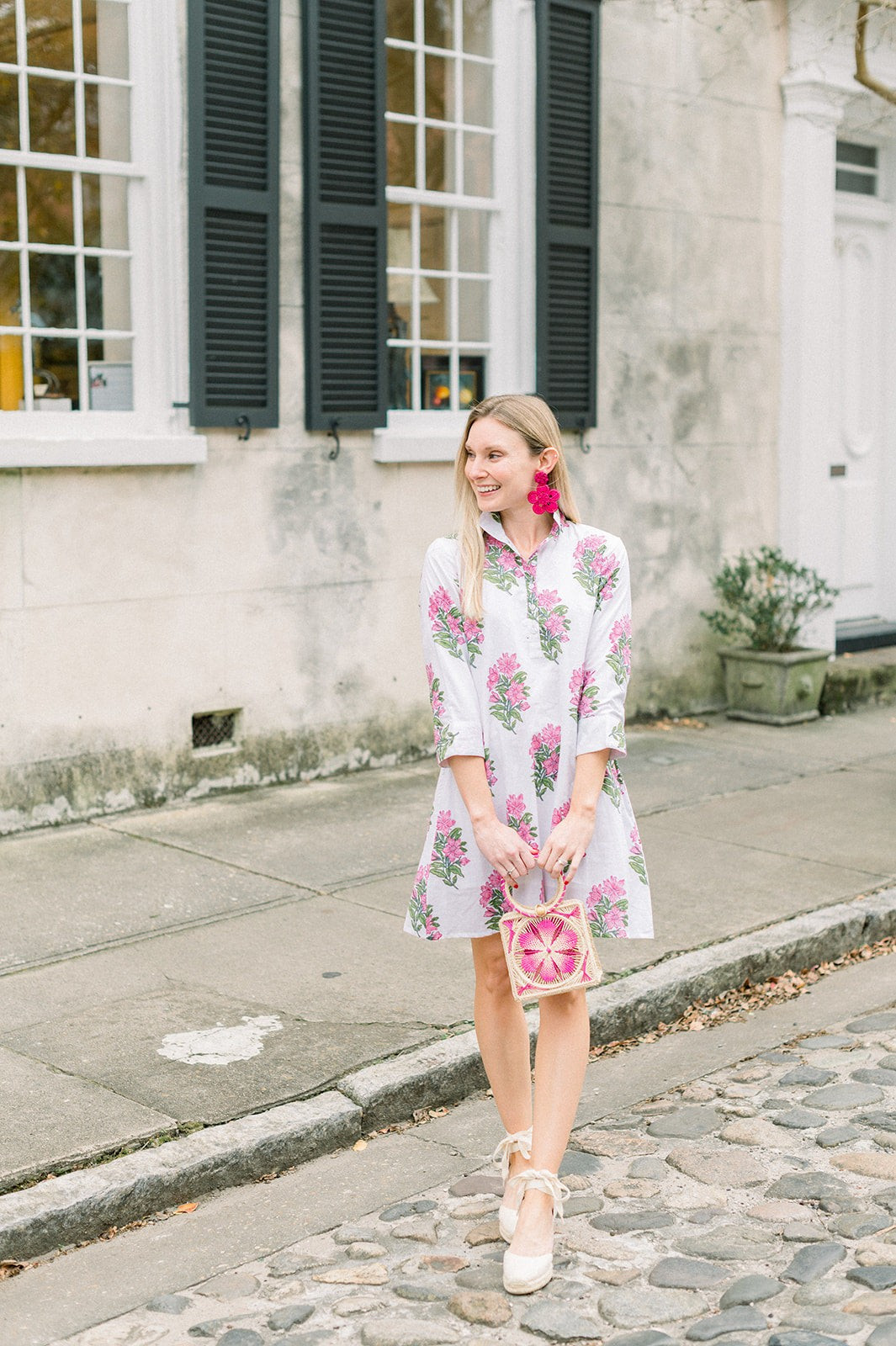 Sully's Mandarin Collar | Pink Hydrangea | Victoria Dunn 