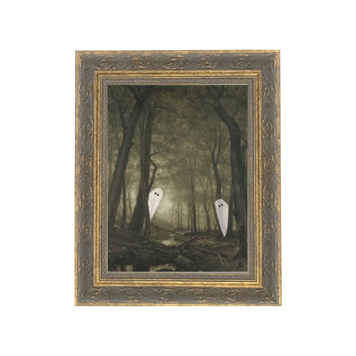 Petal Lane 8"x10" Peeking Ghost Wall Art | Target