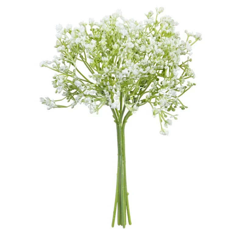 Mainstays Baby's Breath Pick, Solid, White Green, 13" | Walmart (US)
