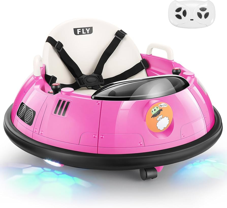Hikole Bumper Car for Toddlers 1.5-5 with Remote Control, 12V 3-Speeds Electric Baby Ride on Bump... | Amazon (US)