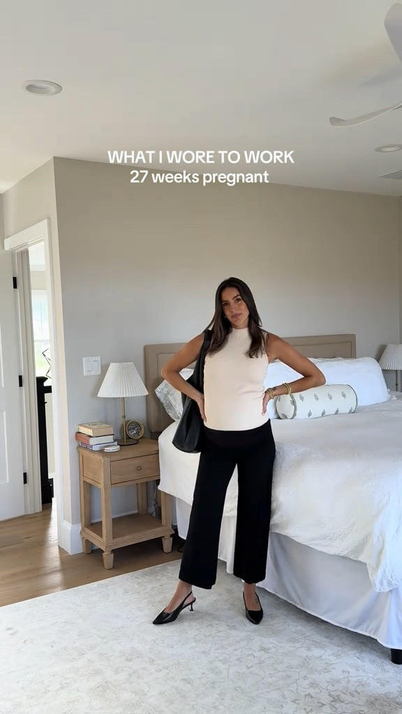 27 weeks and getting dressed for work is a struggle!! 🤰🏽

I linked everything I could find + similar items for what I couldn’t find! 