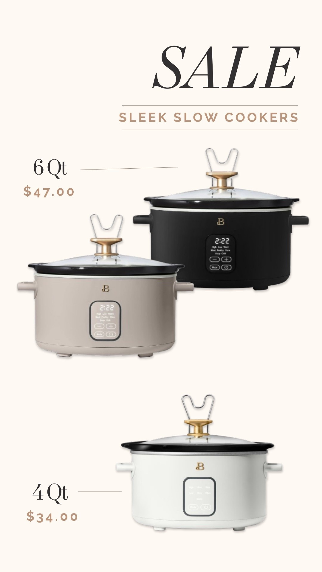  Crockpots so pretty, you’ll actually want them on the counter. On sale!

#LTKmomlife #LTKSaleAlert #LTKHome