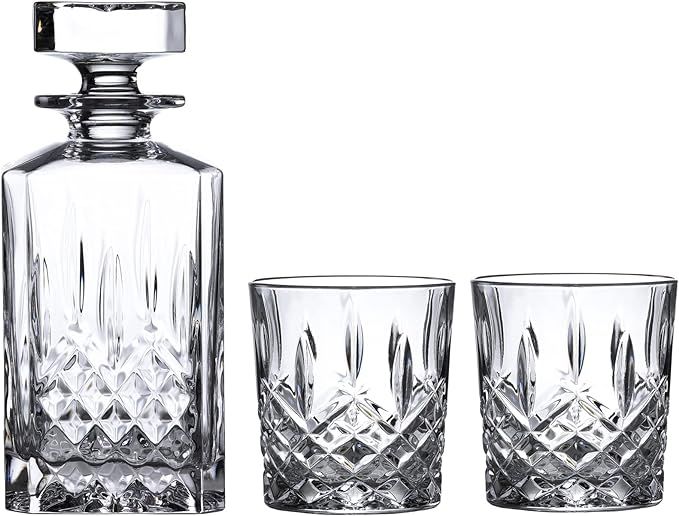 Marquis By Waterford Markham Square Decanter & Double Old Fashion Pair Decanter Set, 2 Count (Pac... | Amazon (US)