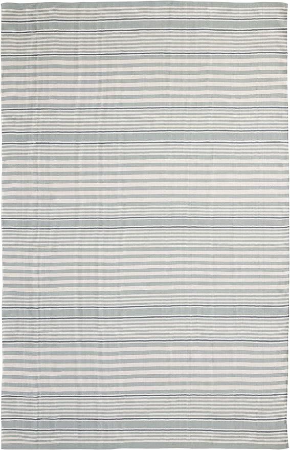 Dash and Albert Rugby Stripe Indoor/Outdoor Area Rug - 2' x 3' Light Blue - Striped Handwoven Was... | Amazon (US)